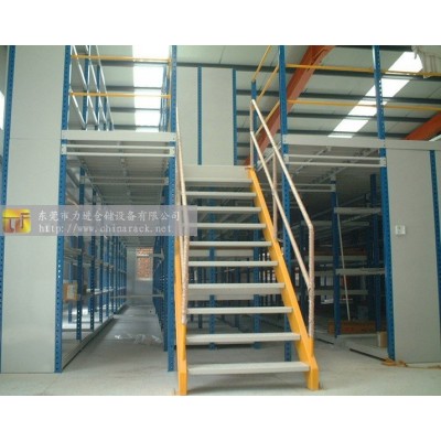 LIJIN Manufacture  industrial warehouse heavy duty storage steel scaffolding mezzanine floor rack