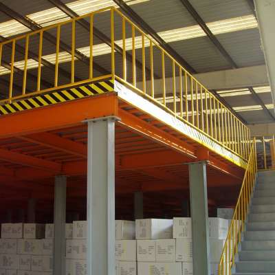 industrial prefabricated steel grating pallet rack platform